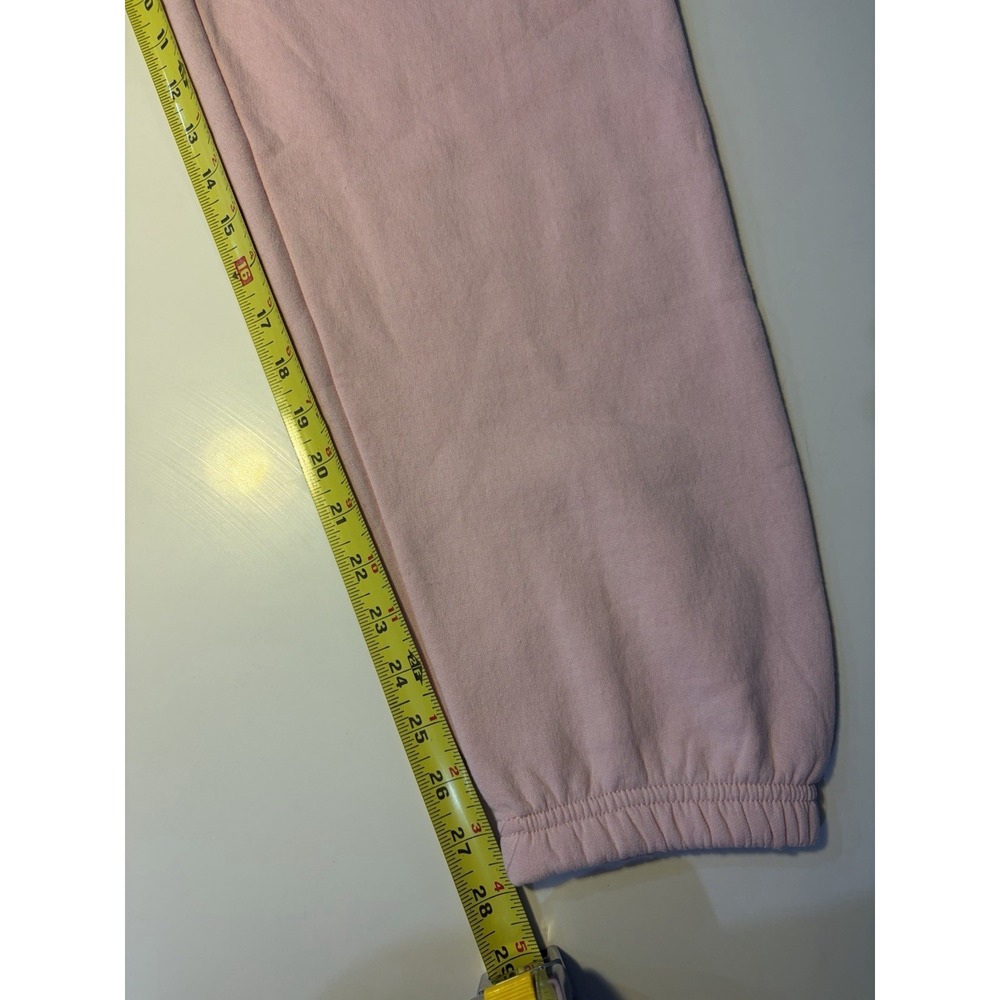NWT Peanuts Snoopy Woodstock Chenille Jogger Sweatpants Pink Women's Size Large - Picture 7 of 8